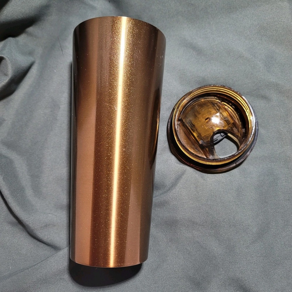 Starbucks Stainless Steel Tumbler  24 oz 2022‎ Summer Gold - Picture 2 of 4